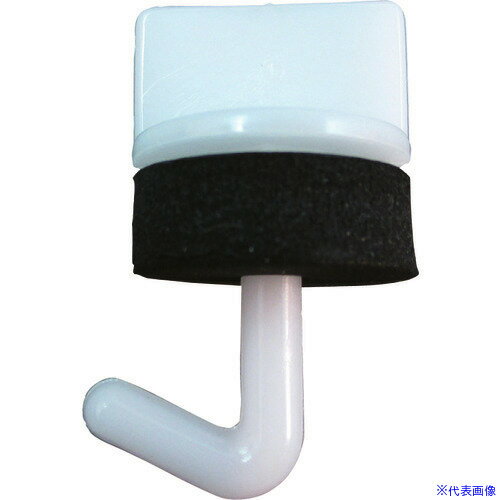 ■DAIDOHANT ワンタッチプラフック 19mm 白 (100本入) 00032445(3813649)