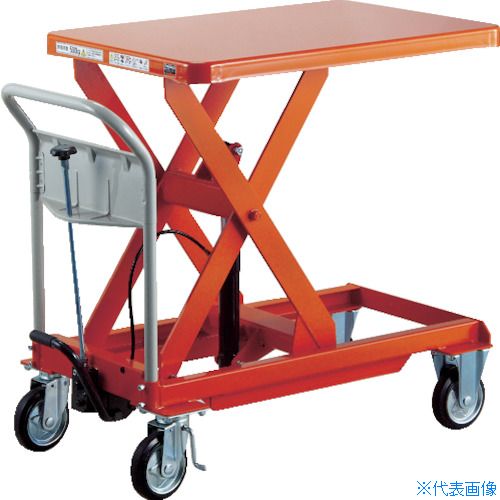 ■TRUSCO ハンドリフター 1000kg 1200X900 早送り付 HLFAE1000LW(3821403)[法人限定][直送元]