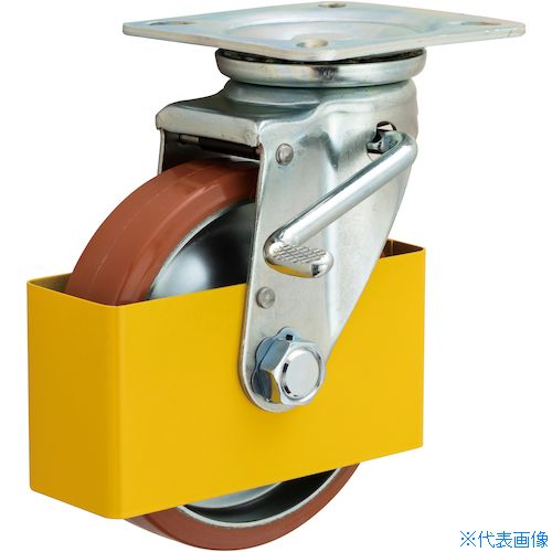 樂天商城 - ■イノアック ログラン(ウレタン)車輪付タイプ 200径 旋回金具ダブルストッパー付(安全カバー付き) P200WJSC(3823658)[送料別途お見積り][法人限定][掲外取寄]