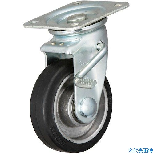 樂天商城 - ■イノアック 牽引台車用キャスターアルミ芯金タイプ 150径 旋回金具付ダブルストッパー付ウレタン TR150AWJS(3825166)[送料別途お見積り][法人限定][掲外取寄]