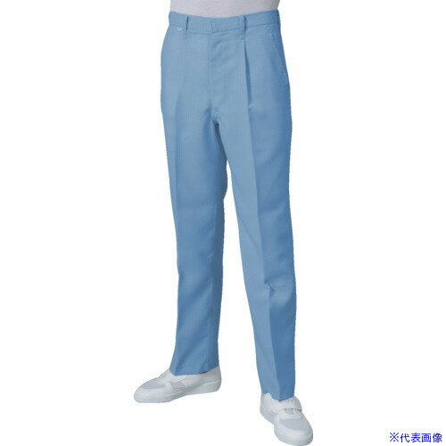 ■TriApex ESD対策ユニフォーム 男性パンツ JG3502 青 4L JG3502024L(3827397)
