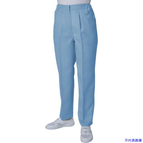 ■TriApex ESD対策ユニフォーム 女性パンツ JG3503 青 L JG350302L(3827410)