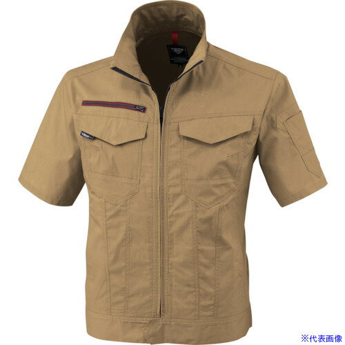 ■XEBEC 半袖ブルゾン1751-81-S キャメル 175181S(3833929)[送料別途お見積り][法人限定][掲外取寄]