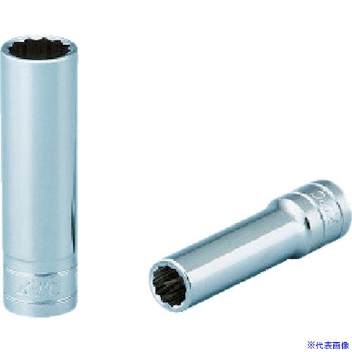 オレンジブック トラスコ中山　TRUSCOKTC 12.7sq.ディープソケット(十二角)7/16inch 〔品番:B4L716W〕[ 注番:3834808]特長●口径部と差込角に応力の集中を防ぐことでボルト・ナットのエッジを傷めにくくし、より確実な締め付け・緩め作業が行えるパワーフィット形状を採用しました。●ボルト・ナットに差し込みやすい12角タイプです。用途●ボルト・ナットの着脱作業。仕様●差込角(mm)：12.7●全長(mm)：90●対辺形状：12角●対辺寸法(インチ)：7/16仕様2●インチサイズ材質/仕上●特殊工具鋼セット内容/付属品注意原産国（名称）日本JANコード4989433136196本体質量107gオレンジブック トラスコ中山　TRUSCOKTC 12.7sq.ディープソケット(十二角)7/16inch 〔品番:B4L716W〕[注番:3834808][本体質量：107g]《包装時基本サイズ：111×50×24》〔包装時質量：106g〕分類》手作業工具》ソケットレンチ》ソケット☆納期情報：仕入れ先通常在庫品 (欠品の場合有り)