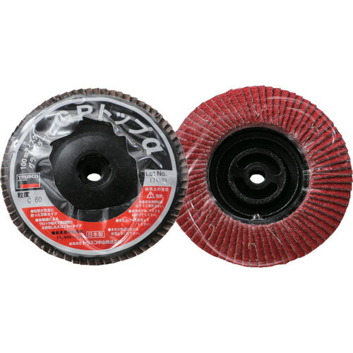 ■TRUSCO GPトップα ねじ込み式 セラミック 100Φ 60#(10枚入) GP100ALC60(3841821)