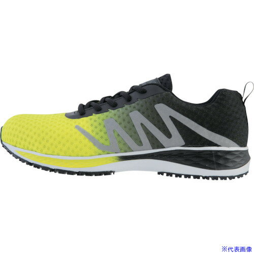 ■XEBEC セフティシューズ85151−85−225 ライムイエロー 8515185225(3841838)[送料別途お見積り][法人限..