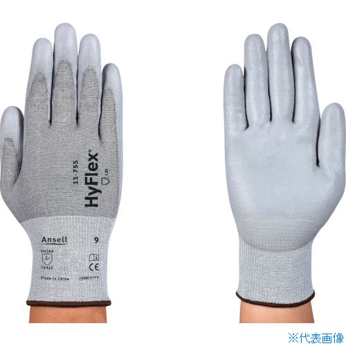 ■Ansell 耐切創手袋 ハイフレックス 11−755 Sサイズ 117557(3861785)