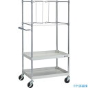 ■TRUSCO ツールワゴン フェニックスワゴン 省音 750X500XH1500 立掛け用 ホワイト PEW1572KSW(3863457)