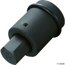 ■TONE インパクト用ヘキサゴンソケット(差替式) 差込角25.4mm 対辺寸法27mm 8AH27H(3876144)