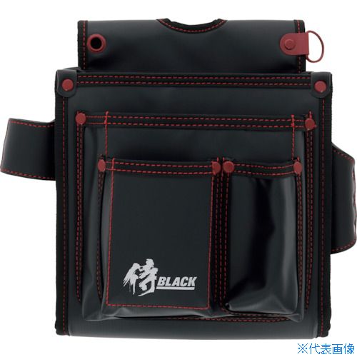 釘袋 - ■侍BLACK 薄型仮枠釘袋SRBT−15 806024067(3885058)