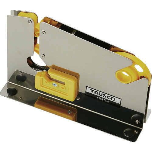 オレンジブック トラスコ中山　TRUSCOTRUSCO バッグシーラー ステンレス製 9mm 〔品番:TBSS9〕[ 注番:3894673]特長●回転型システムで、効率よく作業ができます。●袋のネック部分を、溝に通しシールができると同時に袋の口をきれいにカットできます。用途●袋入り商品のネックシールに。仕様●最大テープ幅(mm)：9●最大テープ外径(mm)：120●幅(mm)：71●奥行(mm)：218●高さ(mm)：150●色：シルバー●本体材質：ステンレス(SUS304)仕様2●使用可能テープコア径：3インチ・75mm材質/仕上●刃:焼入鋼(SK-5)セット内容/付属品注意●テープは別売です。原産国（名称）台湾JANコード4989999041767本体質量569gオレンジブック トラスコ中山　TRUSCOTRUSCO バッグシーラー ステンレス製 9mm 〔品番:TBSS9〕[注番:3894673][本体質量：569g]《包装時基本サイズ：225×157×80》〔包装時質量：640g〕分類》梱包用品》テープ用品》バッグシーラー☆納期情報：仕入れ先通常在庫品 (欠品の場合有り)