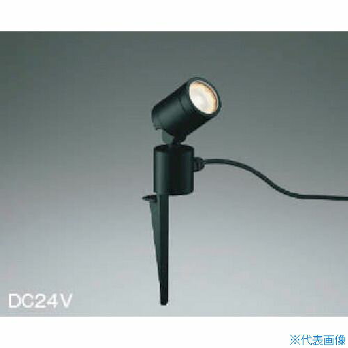 乐天商城 - ■コイズミ 住宅・店舗用照明 非調光 電球色 LED一体型 DC24Vスパイクスポットライト 黒色 25W相当 AU92260(3906853)