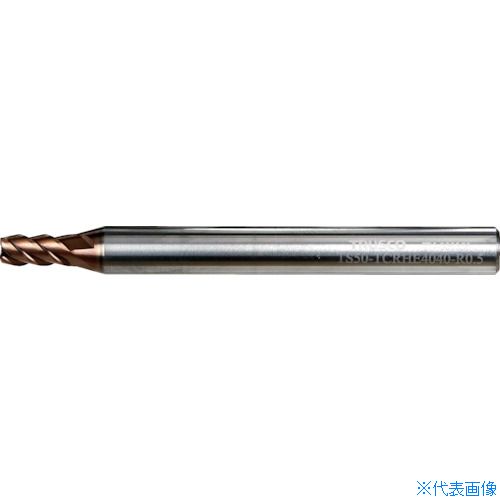 オレンジブック トラスコ中山　TRUSCOTRUSCO エンドミル 超硬ハイヘリカルラジアスエンドミル(4枚刃)Φ3XR0.1 〔品番:TS50TCRHE4030R0.1〕[ 注番:3920886]特長●隅R加工や形状加工に最適です。●45°ネジレより高能率な高速加工、独自ギャッシュ形状による長寿命を実現しました。●高硬度で耐熱性に優れたTiSiNコーテイングの採用で長寿命を実現します。用途●被削材:炭素鋼、合金鋼、調質鋼（〜55HRC）、ステンレス鋼、鋳鉄。仕様●刃数ZEFP(枚)：4●切削径DC(mm)：3●コーナ半径RE(mm)：0.1●最大切込みAPMX(mm)：6●機能長さLF(mm)：60●シャンク径DCON(mm)：6●コーナ半径(mm)：0.1●シャンク径(mm)：6●刃径(mm)：3●刃数：4●刃数(枚)：4●刃長(mm)：6●全長(mm)：60仕様2●ねじれ角45°材質/仕上●超微粒子超硬合金セット内容/付属品注意●提供不可：chemSHERPA、SDS、ミルシート原産国（名称）中国JANコード4550414364480本体質量25gオレンジブック トラスコ中山　TRUSCOTRUSCO エンドミル 超硬ハイヘリカルラジアスエンドミル(4枚刃)Φ3XR0.1 〔品番:TS50TCRHE4030R0.1〕[注番:3920886][本体質量：25g]《包装時基本サイズ：67×13×10》〔包装時質量：28g〕分類》切削工具》旋削・フライス加工工具》超硬ラジアスエンドミル☆納期情報：仕入れ先通常在庫品 (欠品の場合有り)