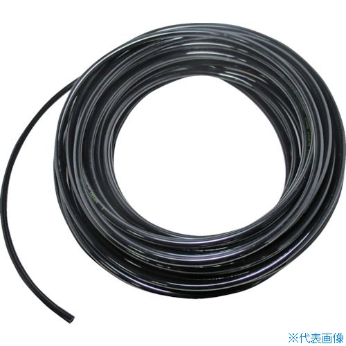 ■TRUSCO ナイロンチューブ 10X8.0 100M 黒 TNT1080100BK(3948778)