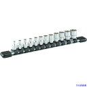 ■TONE ソケットセット(インチ) (6角・ホルダー付) 吋目 12pcs 差込角6.35mm HSB212(3964558)