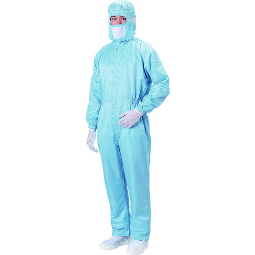 オレンジブック トラスコ中山　TRUSCOBLASTON カバーオール-青-LL 〔品番:BSC12001BLL〕[ 注番:4001079]特長●超導電性加工繊維を使用しています。●裄丈:87cm用途●クリーンルーム、塵・ホコリ・静電気対策...