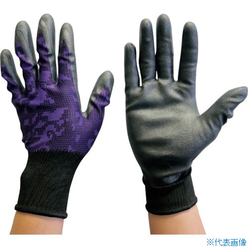 ■川西 タッチパネル対応手袋 テクノタッチ パープル 1P Lサイズ 2908PL(4030962)