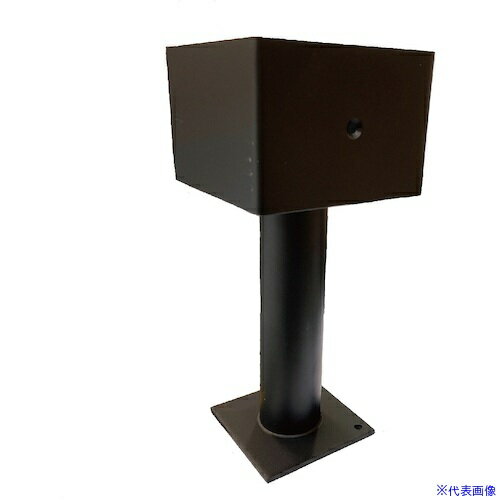 ■フジテック ステン柱受 ブラック 角120 44822(4033196)[送料別途お見積り][法人限定][掲外取寄]