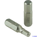■TONE オフセット式ラチェットドライバー用ビット ヘキサゴンビット 二面幅寸法2mm BTH2S(4057465)