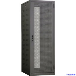 ■摂津金属工業 サーバーラック SSR2シリーズ ブラック 800×2200×800 SSR246U8080VB(4066313)[送料別途見積り][法人・事業所限定][直送]