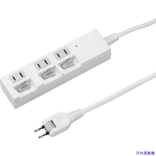 ■YAZAWA 個別スイッチ付節電タップ3�