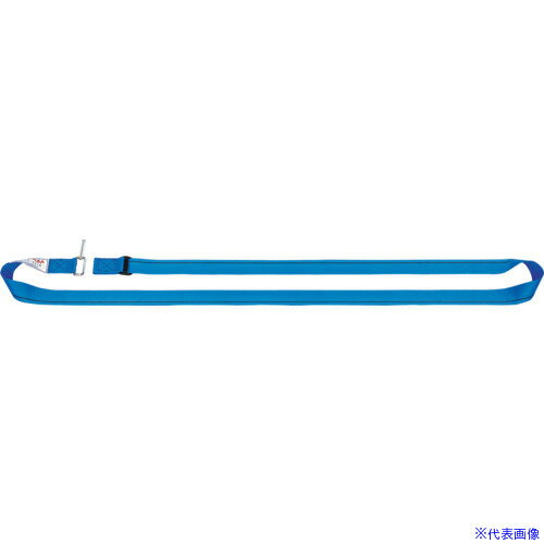 ■OH 固定ベルト パレットベルト 横巻タイプ バックル付ベルト Kタイプ ベルト幅50mm ナイロン ブルー ..