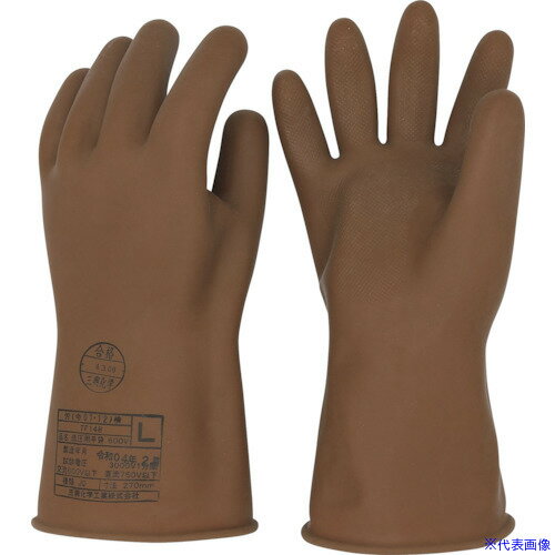 オレンジブック トラスコ中山　TRUSCOサンコー 低圧用手袋600V Lサイズ 〔品番:310140〕[ 注番:4102137]特長仕様●色：ブラウン●サイズ：L●全長(cm)：27●厚さ(mm)：0.8●試験電圧(1分間)：3000V仕様2材質/仕上セット内容/付属品注意原産国（名称）日本JANコード4901835310141本体質量138gオレンジブック トラスコ中山　TRUSCOサンコー 低圧用手袋600V Lサイズ 〔品番:310140〕[注番:4102137][本体質量：138g]分類》保護具》作業手袋》絶縁手袋☆納期情報：メーカー取り寄品（弊社より発送）