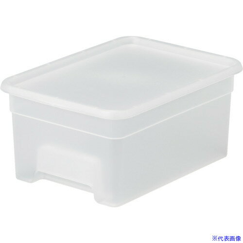 ■SANKA 収納ボックス ナチュラ オンボックス S クリア NOBSCL(4106093)×16[法人限定][外直送元]