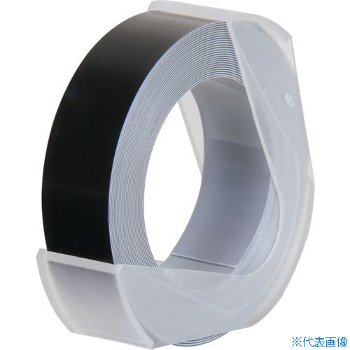 ■R＆M グロッシーテープ 12mm x 3m ブラック ダイモ用 RM912B(4113745)×50[法人・事業所限定][外直送元]