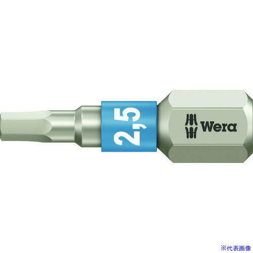 ■Wera(ヴェラ) 3840/1 ステンレストーションビット ヘキサゴン2.5X25 071072(4119592)