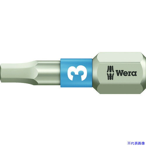 ■Wera(ヴェラ) 3840/1 ステンレストーションビット ヘキサゴン3.0X25 071073(4119606)