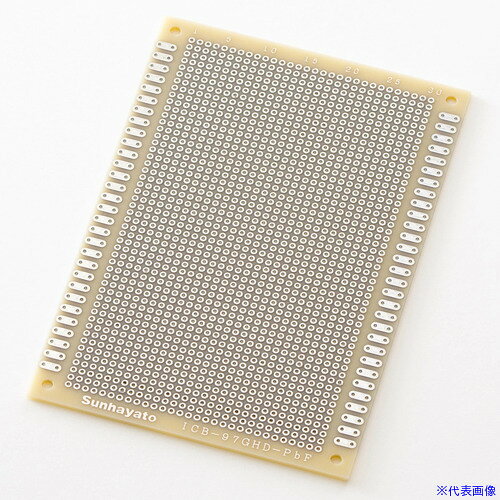 ■サンハヤト 鉛フリーユニバーサル基板 ICB97GHDPBF(4137774)[送料別途お見積り][...