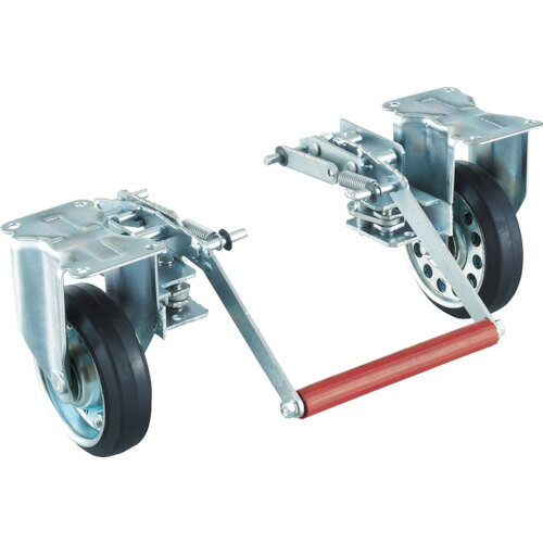 ■TRUSCO プレス製台車 ドンキーカート300番用 ブレーキ固定車輪付 300NKB(4145283)[送料別途お見積り][法人限定][メーカー取寄]