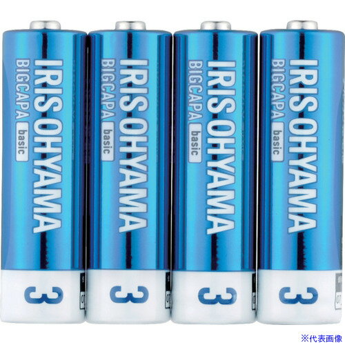 ■IRIS 102741 乾電池 BIGCAPA basic 単3形4本パック LR6BB4P(4147750)[送料別途お見積り][法人限定][掲外取寄]