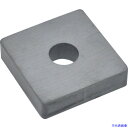 ■TRUSCO フェライト磁石 角形・穴あり 40mmX40mmX10mm 1個入 TF40KA401P(4151909)