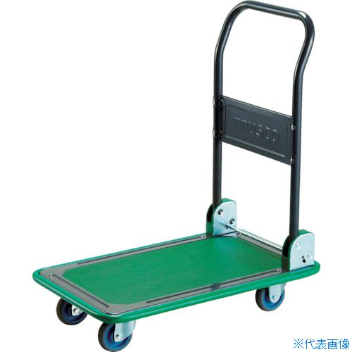オレンジブック トラスコ中山　TRUSCOTRUSCO ハイグレード台車 固定式 エアキャスター仕様 740X460 〔品番:108EBNAC〕[ 注番:4163427]特長●「薄く軽く強い」エアーキャスターを採用、スムーズな旋回・省音・軽量・長寿命を実現、騒音対策台車として最適です。仕様●均等荷重(kg)：200●長さ(mm)：740●幅(mm)：460●高さ(mm)：151●ハンドル高さ(mm)：851●キャスター径(mm)：100●適合ストッパー：HTL01●取替キャスター(自在)：AMG-100-NRB●取替キャスター(固定)：AMR-100-NRB●騒音値(dB)：40●組立目安：1人20分仕様2●組立式●自在キャスター、固定キャスター各2個●固定ハンドルタイプ●別売りブレーキが取付可能です。材質/仕上●荷台:スチール●マット:脱塩ビ樹脂●ハンドル:スチール●ハンドル表面処理:粉体塗装●キャスター金具:スチール●車輪:ゴムセット内容/付属品注意●エアーキャスターは製品名であり、空気入りタイヤではありません。●車上渡しのため、お客様での荷降ろしが必要です。原産国（名称）中国JANコード4989999212389本体質量12kgオレンジブック トラスコ中山　TRUSCOTRUSCO ハイグレード台車 固定式 エアキャスター仕様 740X460 〔品番:108EBNAC〕[注番:4163427][本体質量：12kg]分類》搬送機器》運搬台車》プレス製台車☆納期情報：メーカー直送品（送料元払い）【法人限定＝会社名ご記入お願い致します。】 ※北海道・沖縄・離島は運賃別途商品も含む