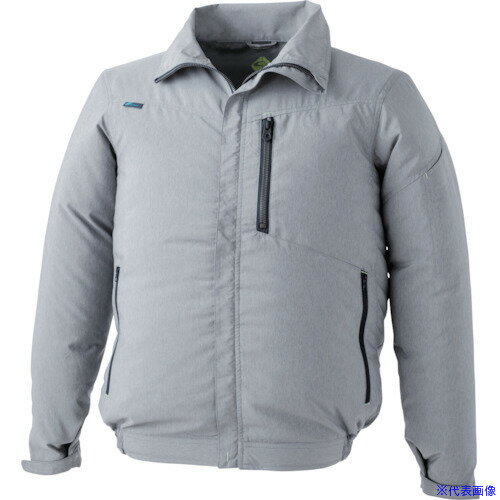 ■CHUSAN WZ・メランジジャケット 杢シルバー XL 1867122XL(4164515)[送料別途見積り][法人・事業所限定][掲外取寄]