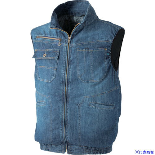 ■CHUSAN WZ ヴィンテージ6ozデニムベスト バイオブラスト XXL 8822135XXL(4165212)[送料別途見積り][法人・事業所限定][掲外取寄]