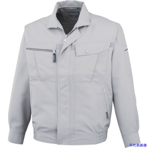 ■CHUSAN 長袖ブルゾン シルバー 3L 3008263L(4165239)[送料別途見積り][法人・事業所限定][掲外取寄]