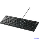 ■BUFFALO USB接続 有線コンパクトキーボード ブラック BSKBU300BK(4170648)