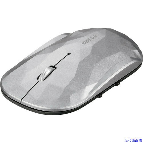 ■BUFFALO 薄型 5ボタン 無線 BlueLEDマウス ジオメトリー シルバー BSMBW530GSV(4170702)