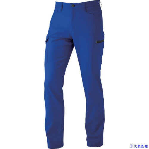 ■CHUSAN ドビーストレッチT/C メンズカーゴパンツ ミッド・ブルー 110 2815820110(4170883)[送料別途見積り][法人・事業所限定][掲外取寄]