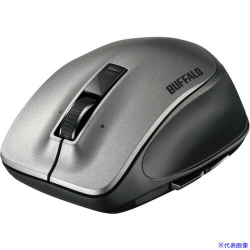 ■BUFFALO 無線 レーザー プレミアムフィットマウス Mサイズ ブラック BSMLW500MBK(4172242)