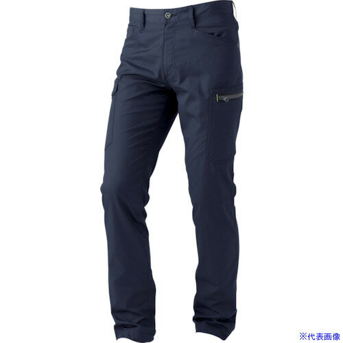■CHUSAN ドビーストレッチT/C メンズカーゴパンツ ネイビー・ブラック 79 290581979(4183290)[送料別途見積り][法人・事業所限定][掲外取寄](4.0)