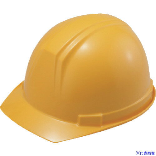 ■タニザワ ABS製前ひさし型ヘルメット ST#0169−EZ 黄 0169EZY2J(4184904)