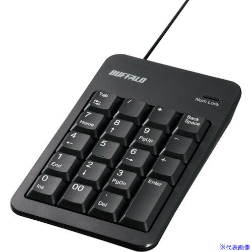 ��BUFFALO ͭ���ƥ󥭡��ܡ��� Tab�����դ� �ʰץѥå�������ǥ� �֥�å� BSTK100BKZ(4185857)