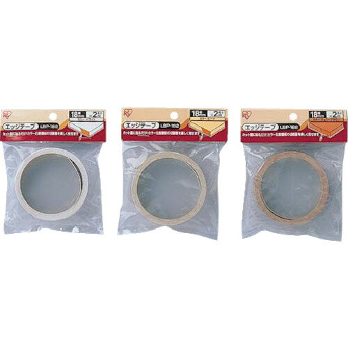 ■IRIS 541376 Edge Tape Color Decorative Shelf Board for 18mm Shelves, White LBP182WH (4190343)