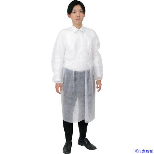 ■ArTeC 不織布ガウン白(10枚組)(52310) 52310(4190604)[送料別途お見積り][法人限定][外直送]