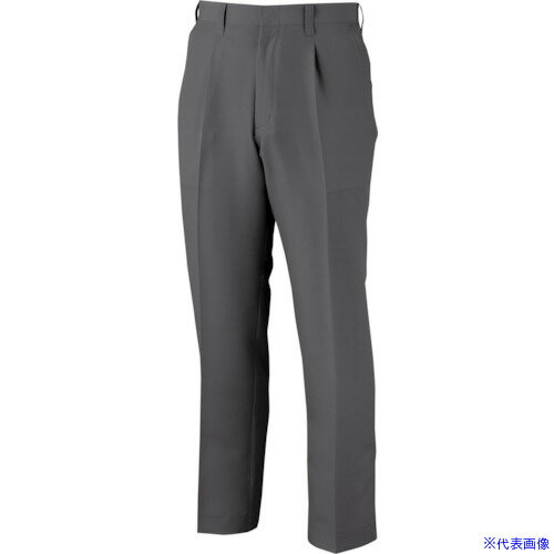 ■CHUSAN ワンタックスラックス チャコールグレー 95 30033495(4191011)[送料別途見積り][法人・事業所限定][掲外取寄]