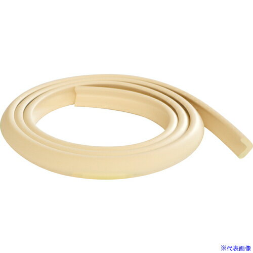 ■CAR-BOY 安心クッションL字型2m 細 アイボリー AC175(4210149)[送料別途お見積り][法人限定][掲外取寄]